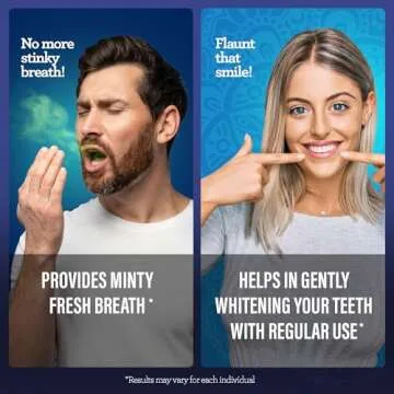 GuruNanda Teeth Whitening Dual Barrel Oxyburst Mouthwash - Alcohol & Fluoride Free, Hydrogen Peroxide to Promote Whiter Teeth - Wild Mint - 20 Fl Oz