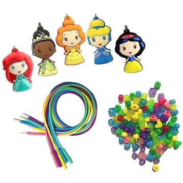 Disney Princess Necklace Activity Set for Kids Creativity
