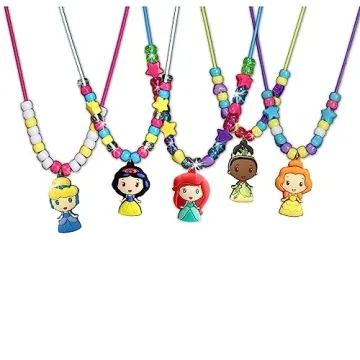Disney Princess Necklace Activity Set for Kids Creativity