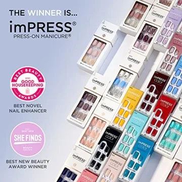 KISS imPRESS Press-On Manicure Kit for Quick Gel Nails