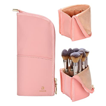 Makeup Brush Case Travel Makeup Brush Holder Portable Makeup Brush Bag Professional Cosmetic Bag Art...