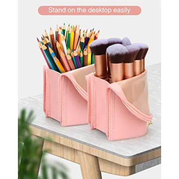 Stylish Makeup Brush Holder for Travel and Daily Use