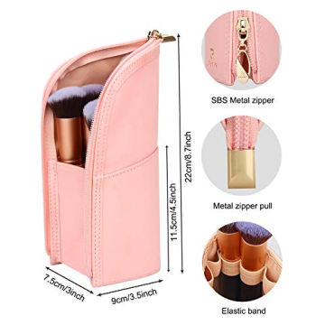 Stylish Makeup Brush Holder for Travel and Daily Use