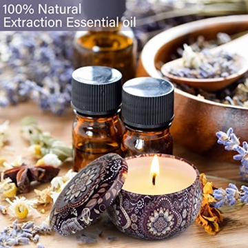 Scented Candles Gift Set with 240 Hour Burn Time