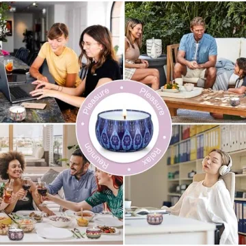 Scented Candles Gift Set with 240 Hour Burn Time