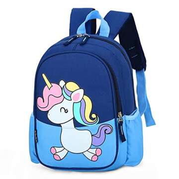 CHERUBIC Toddler Backpack, Kids Travel Backpack, Waterproof Cute Small Preschool Backpack Cartoon Da...