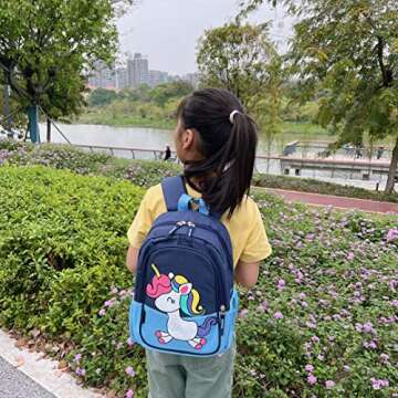 CHERUBIC Toddler Backpack, Kids Travel Backpack, Waterproof Cute Small Preschool Backpack Cartoon Daycare Bag