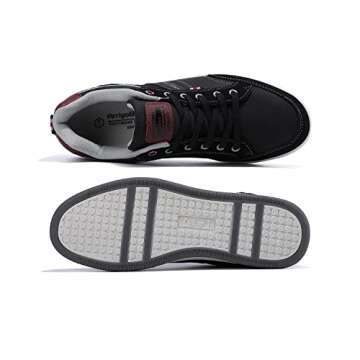 ARRIGO BELLO Sneakers for Men Casual Shoes Low Top Comfortable Walking Shoes (Black, Size 12)