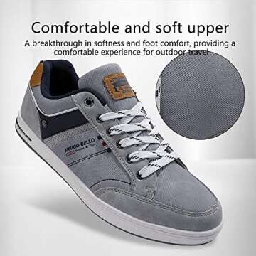 ARRIGO BELLO Men's Casual Sneakers - Comfort & Style