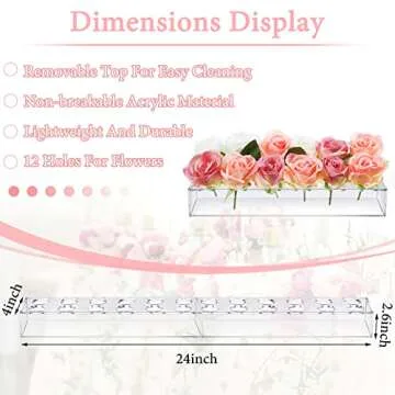 Stylish Clear Acrylic Flower Vases for Elegant Centerpieces