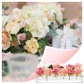 Stylish Clear Acrylic Flower Vases for Elegant Centerpieces