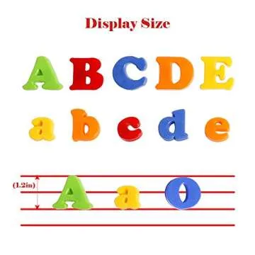 JCREN Magnetic Letters and Numbers Alphabet Magnets ABC 123 Fridge Toy Set Educational Preschool Learning Toys Spelling Counting Uppercase Lowercase Math Symbols for Kids 3 4 5 Years