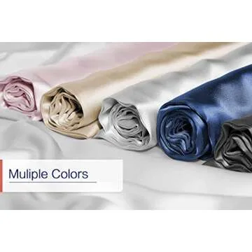 J JIMOO 100% Mulberry Silk Pillowcase for Hair and Skin, Both Sides 19 Momme Pure Natural Silk Pillowcases Soft Breathable Queen 20''×30'', Silver Grey 1 Pack