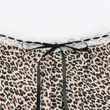 Stylish Hesaco Y2K Leopard Print Beach Shorts for Women