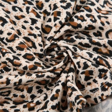 Stylish Hesaco Y2K Leopard Print Beach Shorts for Women