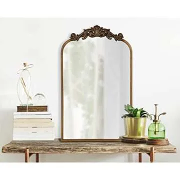 Elegant Gold Ornate Arch Mirror by Kate and Laurel