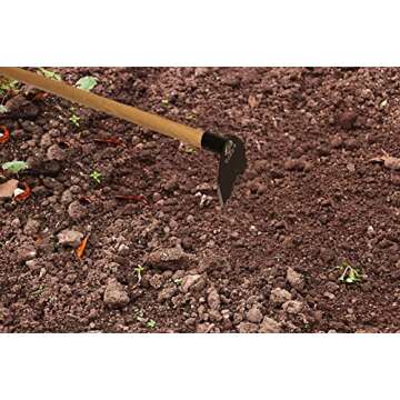 Rogue Field Hoe, 5 inch Lightweight Garden Grub Tool Used for Digging, Weeding, Gardening and Cultivating. Arcadian Cooling Towel (Colors Vary)