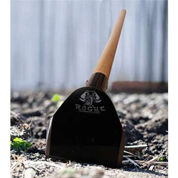 Rogue Field Hoe, 5 inch Lightweight Garden Grub Tool Used for Digging, Weeding, Gardening and Cultivating. Arcadian Cooling Towel (Colors Vary)
