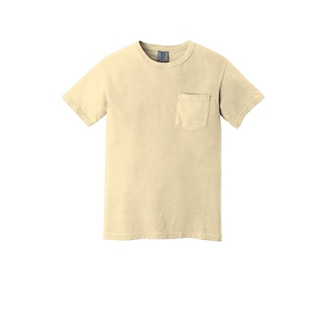 Soft Wash 100% Cotton Men's Comfort Colors Pocket Tee