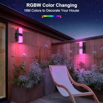 XMCOSY+ 1400LM Smart Outdoor Wall Lights for Home