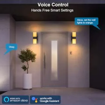 XMCOSY+ 1400LM Smart Outdoor Wall Lights for Home