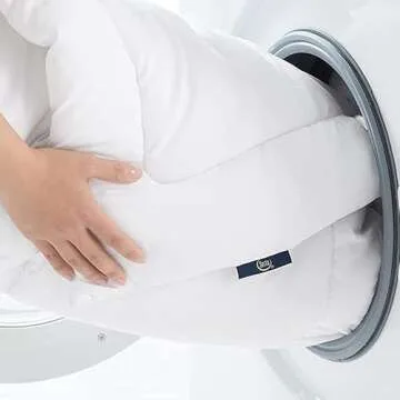 Serta ComfortSure Down Alternative Comforter, Soft Box Stitched Duvet Insert, Quilted California King Comforter with 4 Corner Tabs, All Season Bedding, White