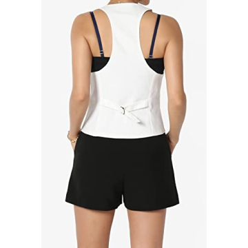 TheMogan Women's Slim Suit Vest - Stylish Comfort for All Occasions