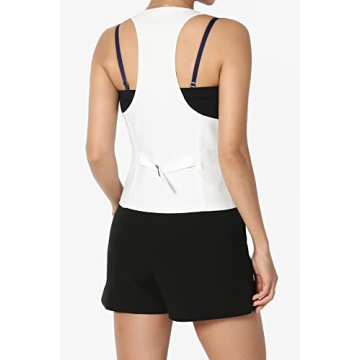 TheMogan Women's Slim Suit Vest - Stylish Comfort for All Occasions