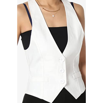 TheMogan Women's Slim Suit Vest - Stylish Comfort for All Occasions