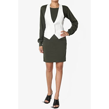 TheMogan Women's Slim Suit Vest - Stylish Comfort for All Occasions