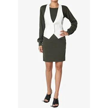 TheMogan Women's Slim Suit Vest - Stylish Comfort for All Occasions