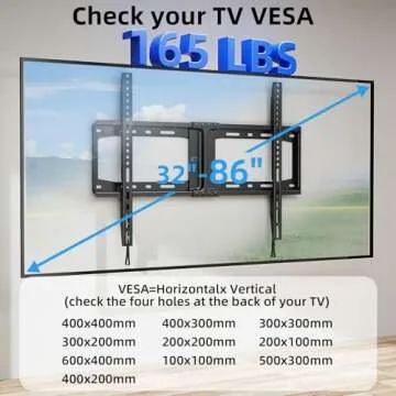 HOME VISION Low Profile Fixed TV Mount for 32"-86" TVs