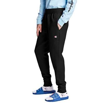 Champion Men's Reverse Weave Joggers, Comfortable, Fleece Pants For Men, C Logo, 30.5
