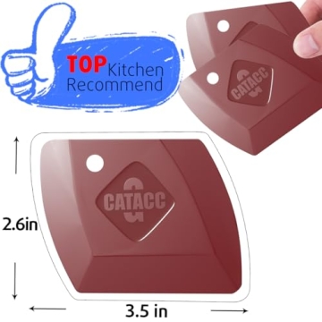 G.CATACC 4-Pack Durable Kitchen Scrapers for Easy Cleaning