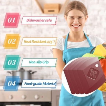 G.CATACC 4-Pack Durable Kitchen Scrapers for Easy Cleaning