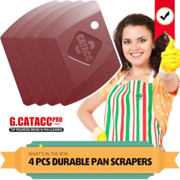G.CATACC 4-Pack Durable Kitchen Scrapers for Easy Cleaning