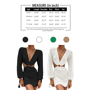 Stylish LILLUSORY Bathing Suit Cover Up for Summer Fun