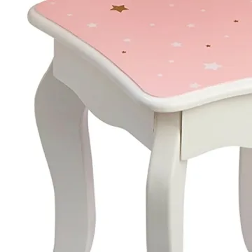 Teamson Kids Play Vanity Set with Mirror & Stool