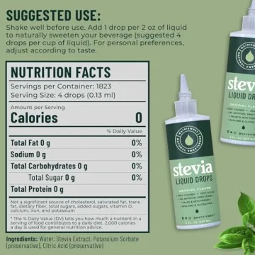 Natrisweet Pure Stevia Liquid Drops - Zero Calories & Delicious