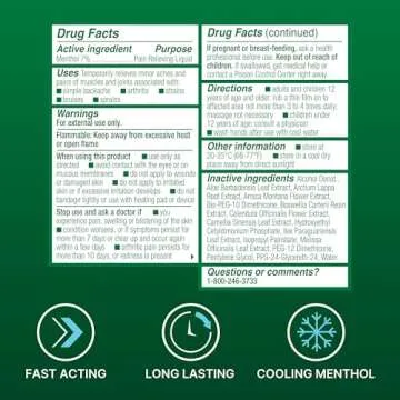 Biofreeze Menthol Foam for Fast Pain Relief & Recovery
