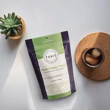 Traditional Tonic Nourishing Collagen Powder - 8 Ounces, Unflavored, 100% Pasture Raised, Non-GMO, 11 Grams of Collagen Per Serving, Made in The USA