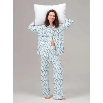 Floral Pajamas Set for Women 2 Piece Lounge Wear