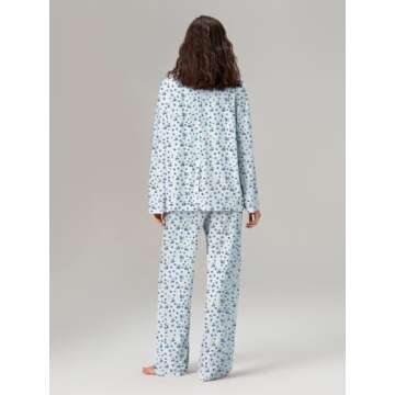 Floral Pajamas Set for Women 2 Piece Lounge Wear