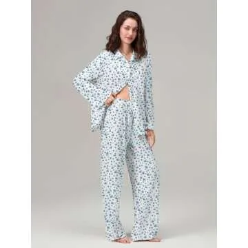 Floral Pajamas Set for Women 2 Piece Lounge Wear