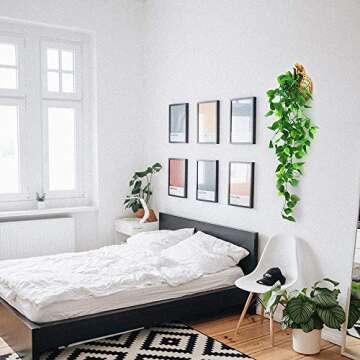 ANZOME 3.5ft Artificial Hanging Plants for Indoor Outdoor