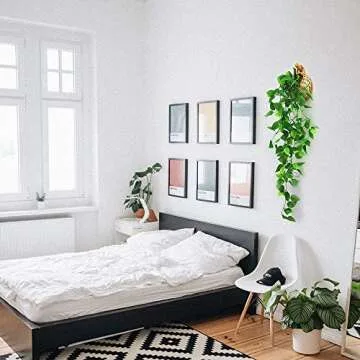 ANZOME 3.5ft Artificial Hanging Plants for Indoor Outdoor