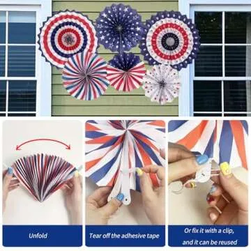 UOUYOO Patriotic Decorations for Fourth of July Party