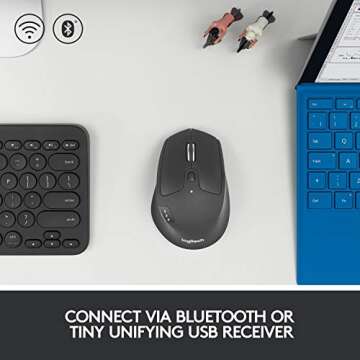 Logitech M720 Triathlon Wireless Mouse - Multi-Device Comfort