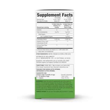 Wellements Organic Constipation Support | Safe and Gentle Organic Constipation Relief for Infants, Babies and Toddlers | No Harsh Laxatives | USDA Certified Organic | 4 Fl Oz. 6 Months +