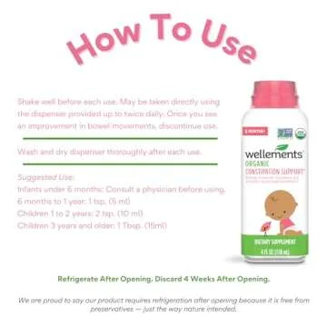 Gentle Organic Constipation Relief for Infants & Toddlers